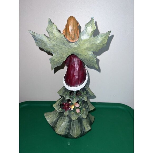 Home Reflections Ceramic HOLIDAY ANGEL Luminary with Flameless Candle 13" - Picture 6 of 10